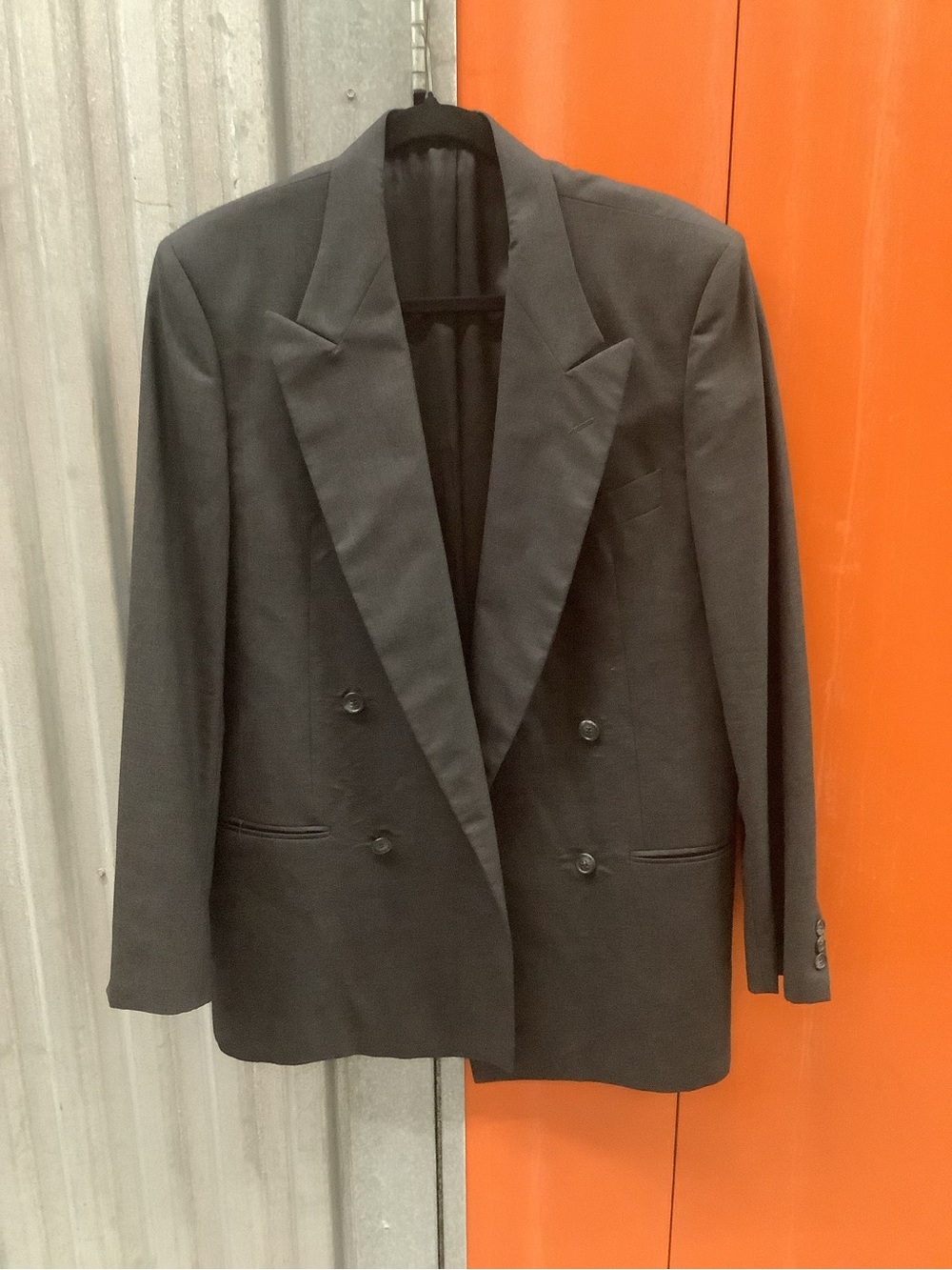 Valentino Black Double-Breasted Wool Blazer